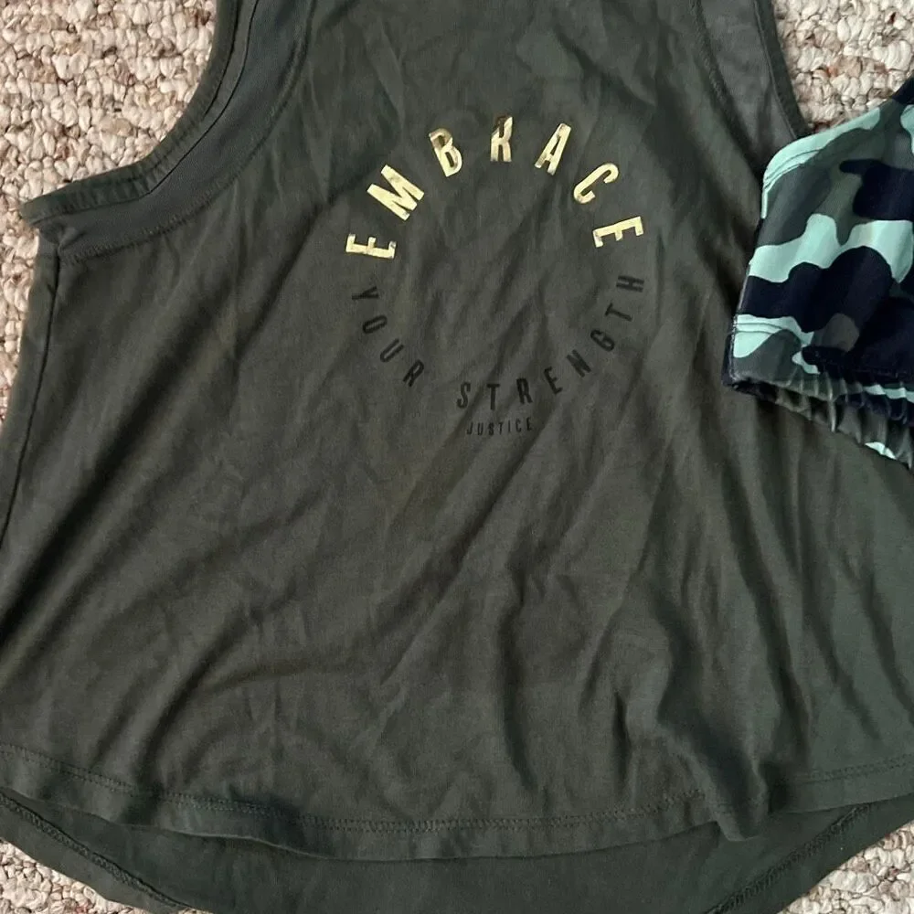 Justice size 7 girls active wear tank top